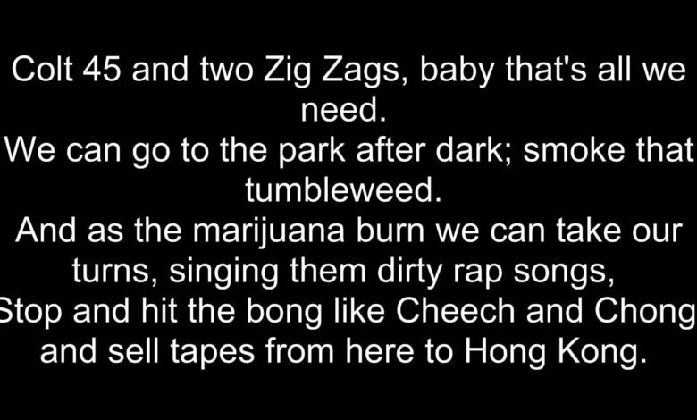 crazy rap lyrics