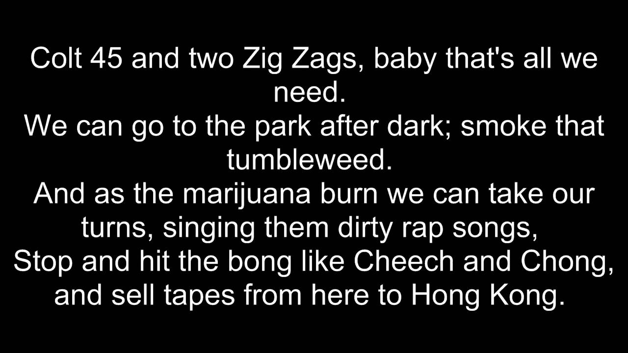 crazy rap lyrics